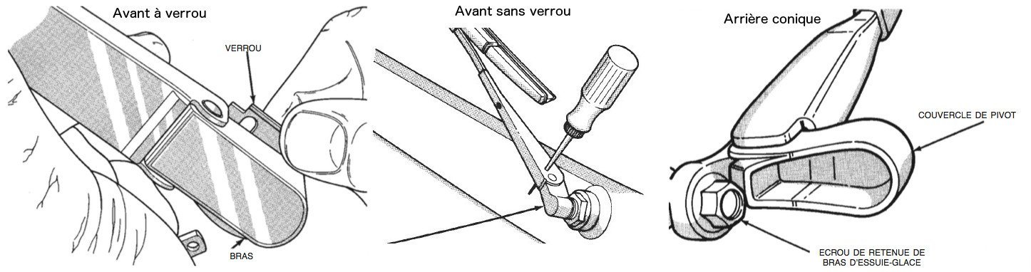 demontage et remplacement bras essuie-glace jeep